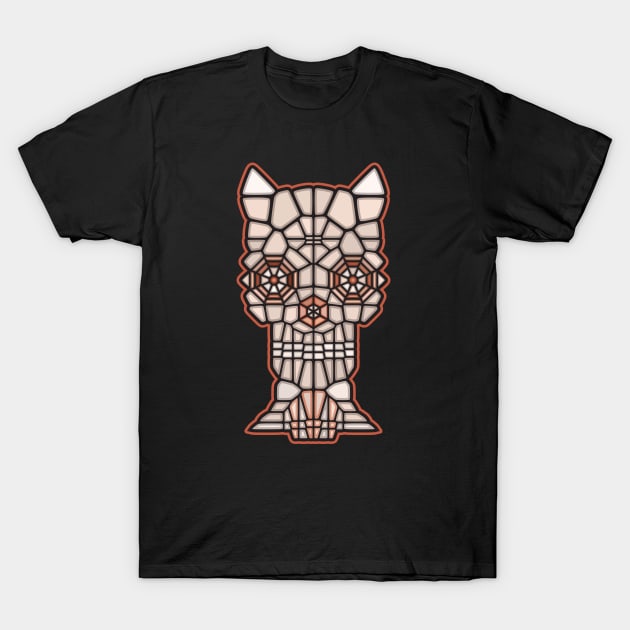 Demon Skull Voronoi T-Shirt by EnriqueV242